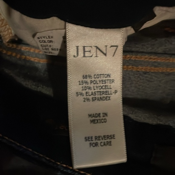 NWT Jean Shorts☀️JEN7 By 7 for all mankind Size 0 Bermuda - Picture 5 of 6